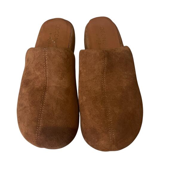 Coconuts by Matisse Shoes Womens Size 9 Brown Faux Suede Platform Mules Slip On - Picture 1 of 6